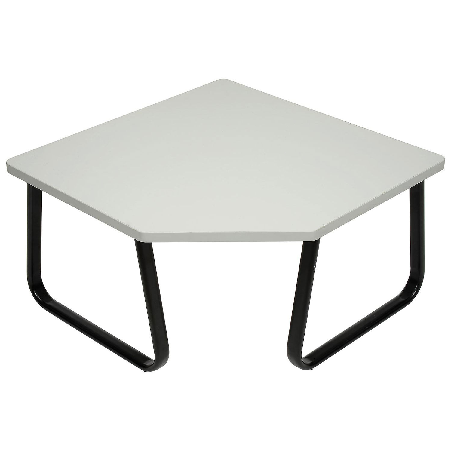 Global Industrial Corner Coffee Table, Gray Top, 30" x 30"