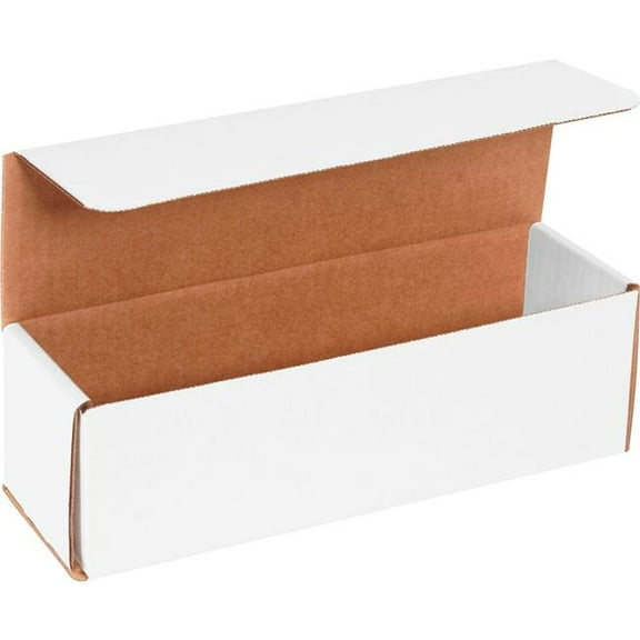 Global Industrial B40127 Corrugated Mailers, White - 10 x 3 x 3 in. - Pack of 50