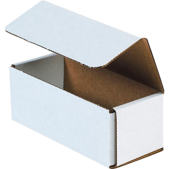 Global Industrial B40194 Corrugated Mailers, White - 6.5 x 2.75 x 2.5 in. - Pack of 50