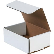 Global Industrial B40197 Corrugated Mailers, White - 6.5 x 4.875 x 2.625 in. - Pack of 50