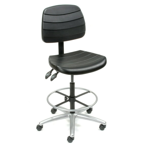 Global Industrial Deluxe 5 Way Adjustable Polyurethane Shop Stool