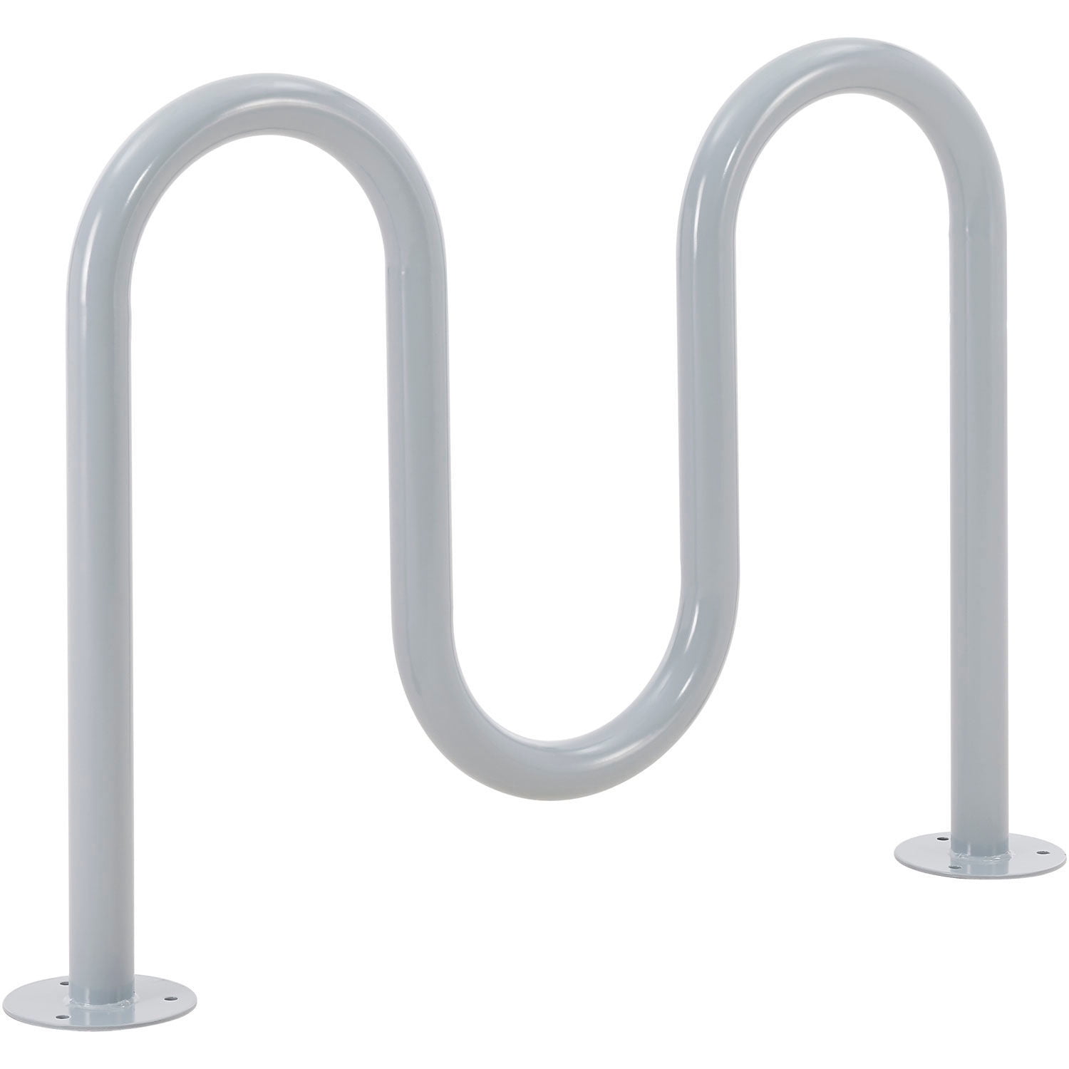 Global Industrial Deluxe Wave Bike Rack, 5-Bike Capacity, Flange Mount ...