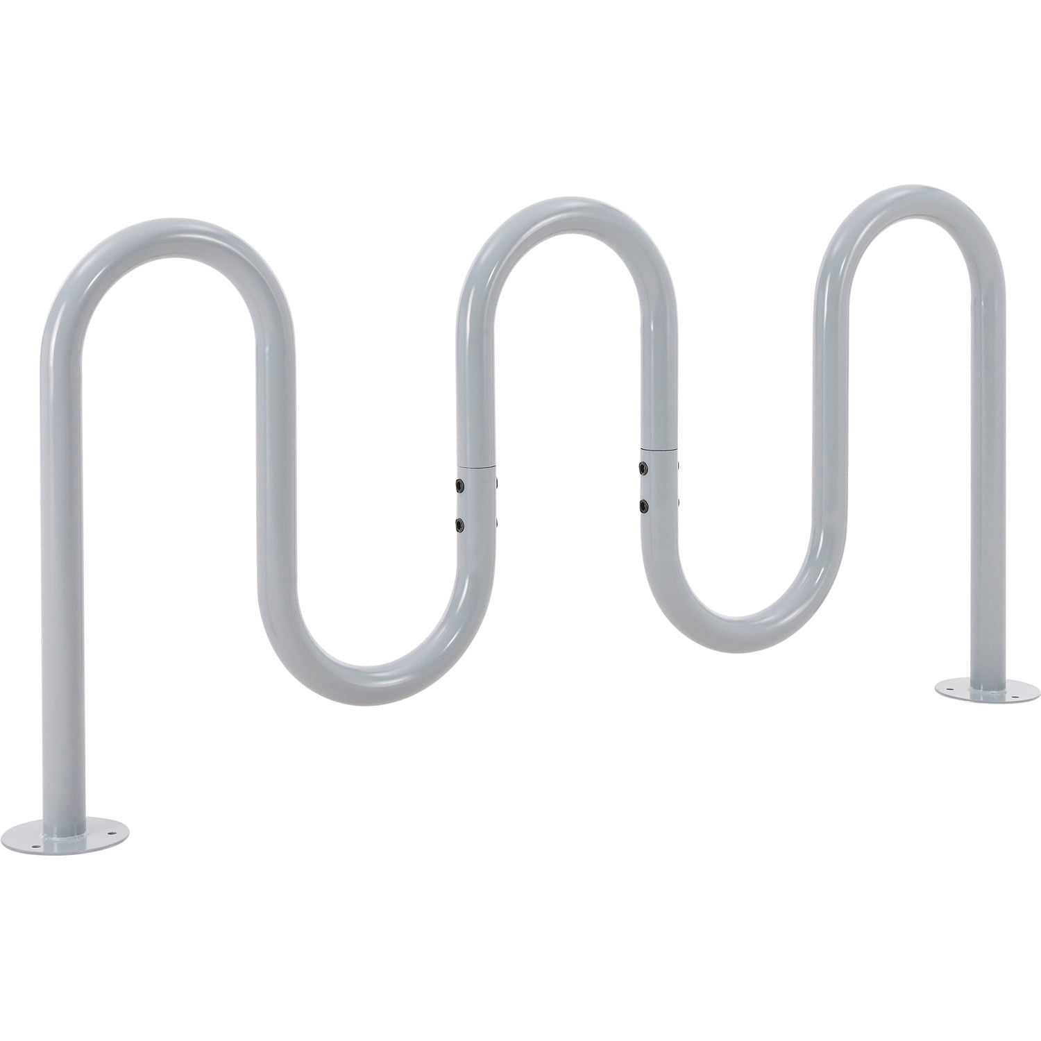Global Industrial Deluxe Wave Bike Rack, 7-Bike Capacity, Flange Mount ...