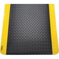 thumbnail image 1 of Global Industrial Diamond Plate Anti Fatigue Mat 15/16"" Thick 2'W x 3'L Black/Y, 1 of 2