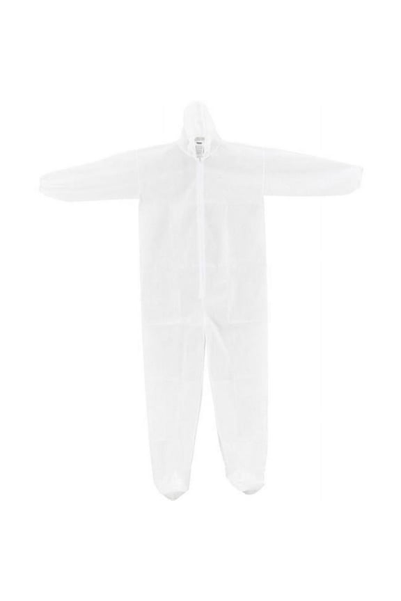 Global Industrial Disposable Polypropylene Coverall with Elastic Hood & Boots, White - 3XL - 25 per Case
