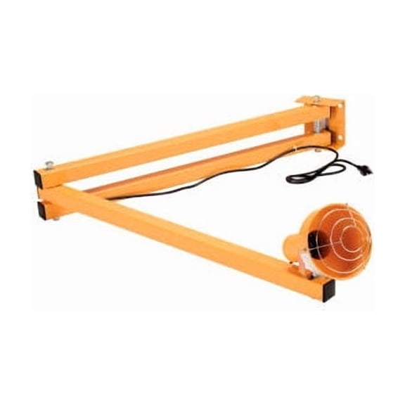 Global Industrial Double Arm Dock Light 60"" Reach Screw-In Med. Base Par38 Bulb