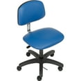 thumbnail image 1 of Global Industrial ESD Chair, Vinyl, Royal Blue, Armless, Mid Back, 1 of 6
