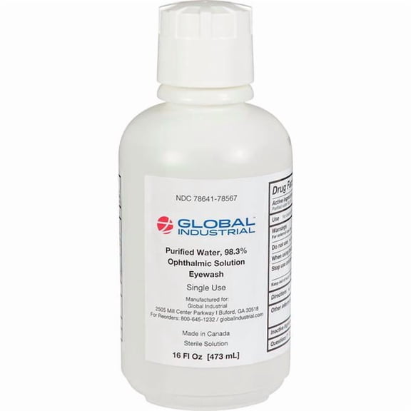 Global Industrial 708567 Emergency Eyewash - 16 oz