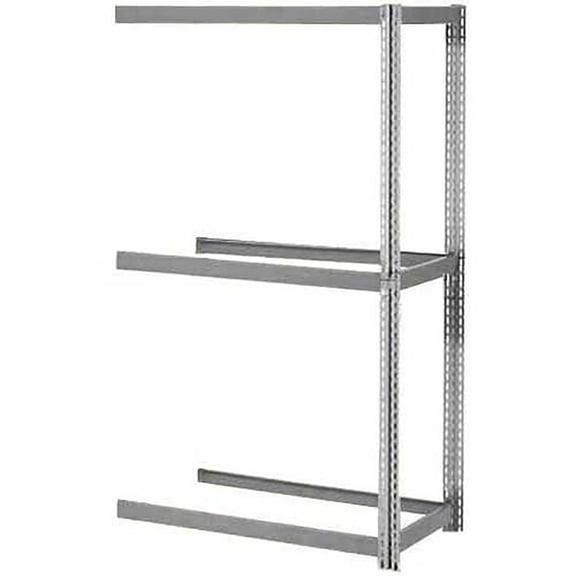 Global Industrial Expandable Add-On Rack 36x18x84, 3 Levels No Deck 1500lb Cap P