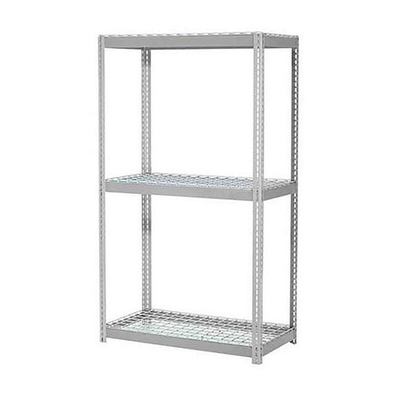 Global Industrial Expandable Starter Rack 60x48x84 3 Level Wire Deck 1000 lb. Cap Per Deck GRY