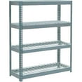 thumbnail image 1 of Global Industrial Extra Heavy Duty Shelving 48"W x 18"D x 60"H With 4 Shelves, Wire Deck, Gry, 1 of 3