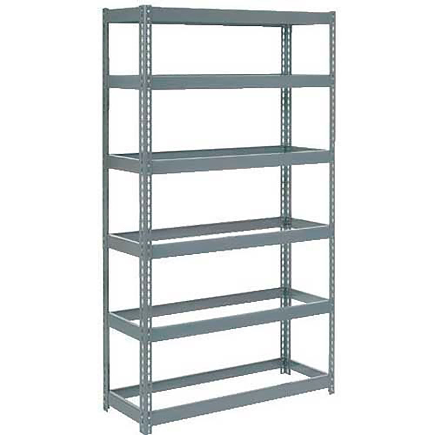 Global Industrial Extra Heavy Duty Shelving 48"W x 12"D x 96"H With 6
