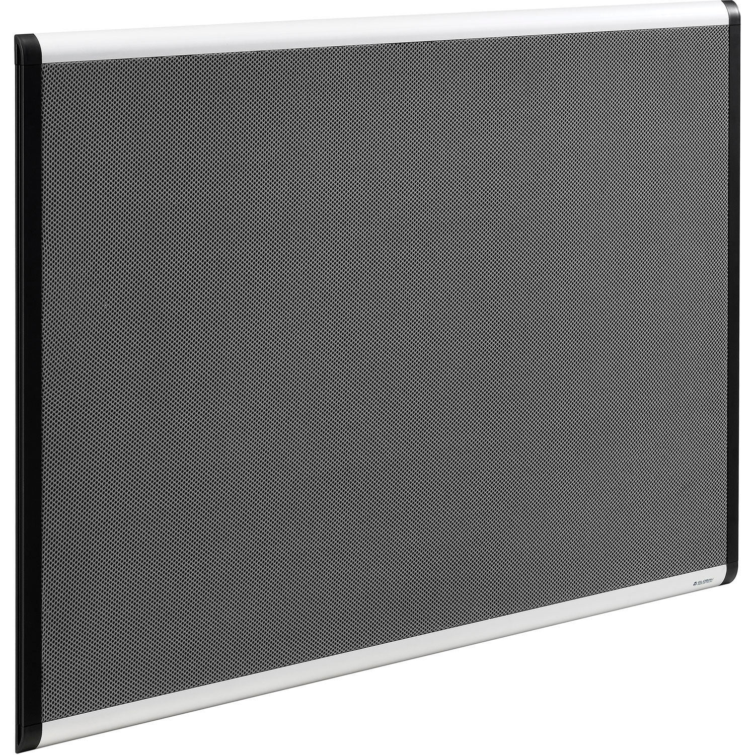 Global Industrial Fabric Mesh Bulletin Board, 36"W x 24"H, Gray