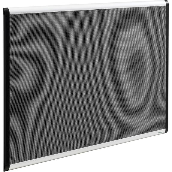 Global Industrial Fabric Mesh Bulletin Board, 48"W x 36"H, Gray