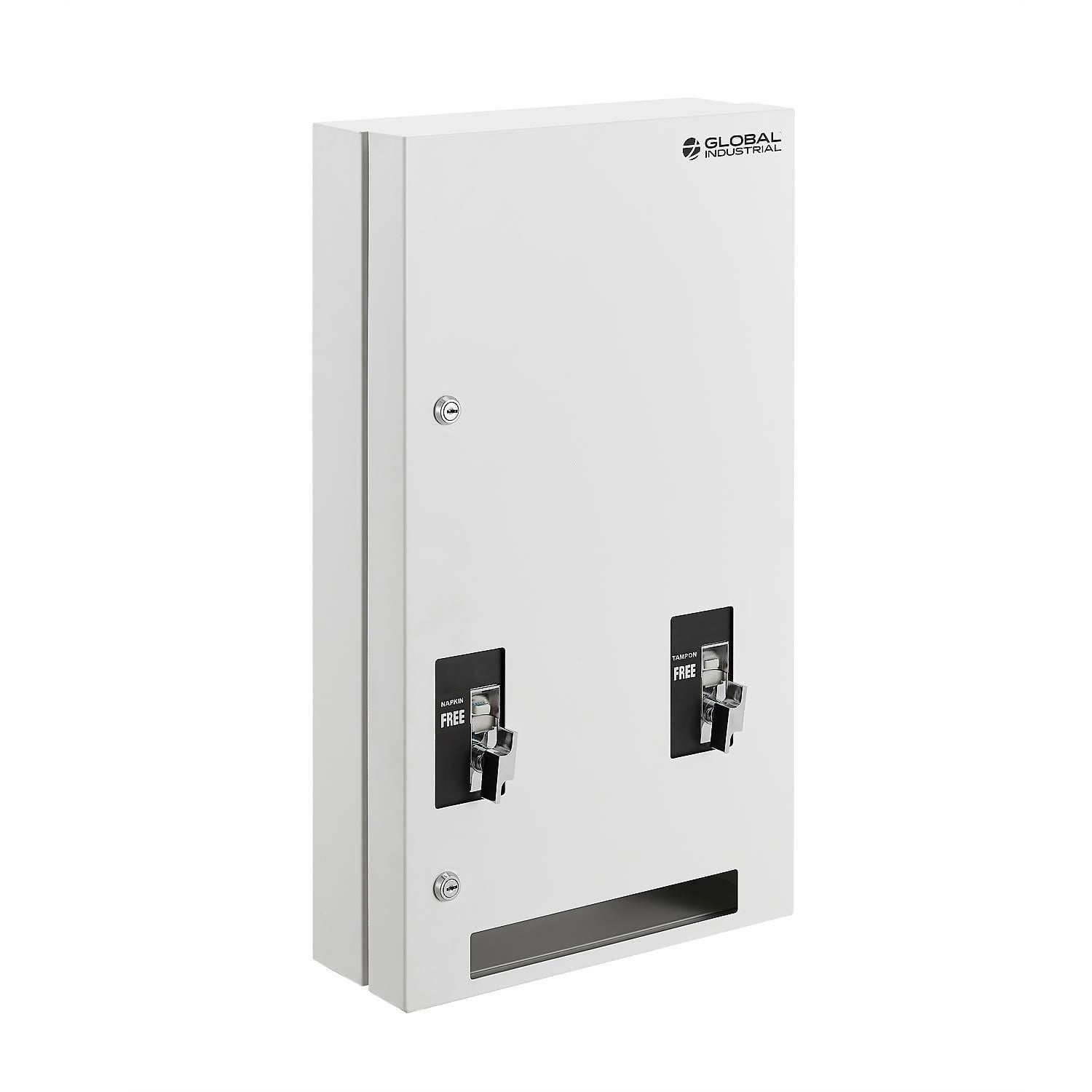 Global Industrial Feminine Hygiene Dispenser Free Vending