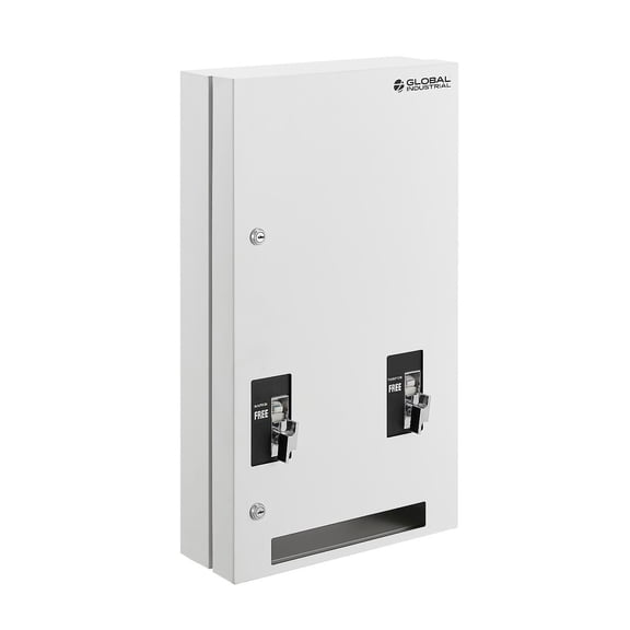 Global Industrial Feminine Hygiene Dispenser Free Vending