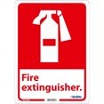 thumbnail image 1 of Global Industrial Fire Extinguisher Sign, 14x10, Rigid Plastic, 1 of 3