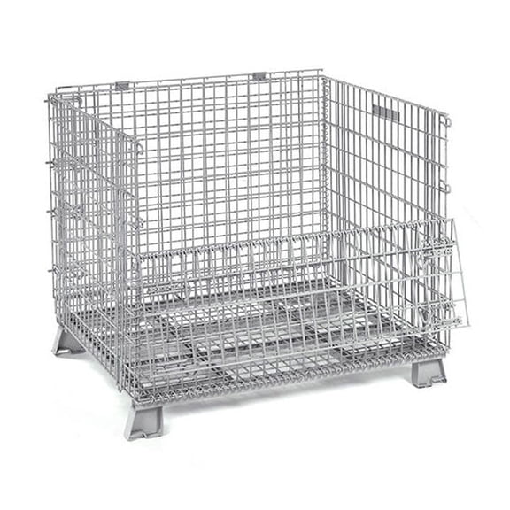 Global Industrial Folding Wire Container, 5000 Lb Capacity, 48"L x 40"W x 36-1/2"H