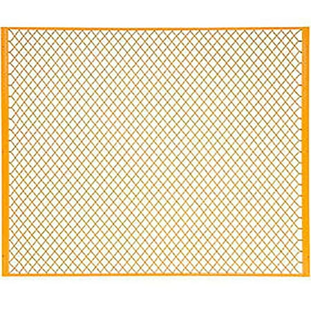 Global Industrial Machinery Wire Fence Partition Panel, 6'W, Yellow