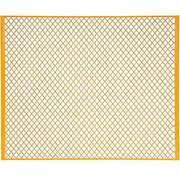 Global Industrial Machinery Wire Fence Partition Panel, 6'W, Yellow