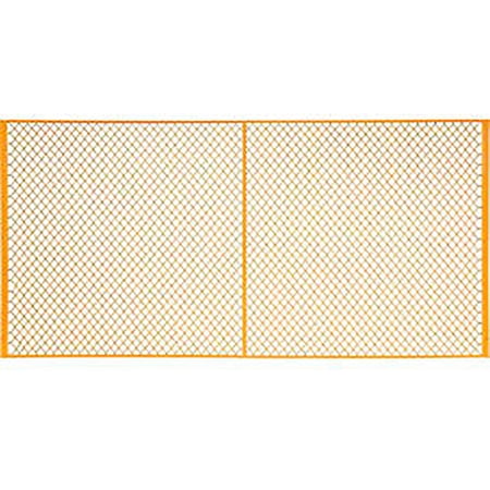 Global Industrial Machinery Wire Fence Partition Panel, 10'W, Yellow