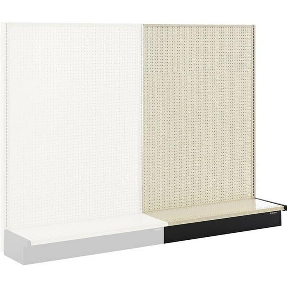 Global Industrial 243455 Gondola Shelving Single Sided Wall Add-On, 48 W x 19 D x 72 H in. - Beige