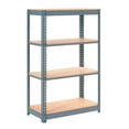 thumbnail image 1 of Global Industrial Heavy Duty Shelving 48"W x 18"D x 60"H With 4 Shelves, Wood Deck, Gray, 1 of 3