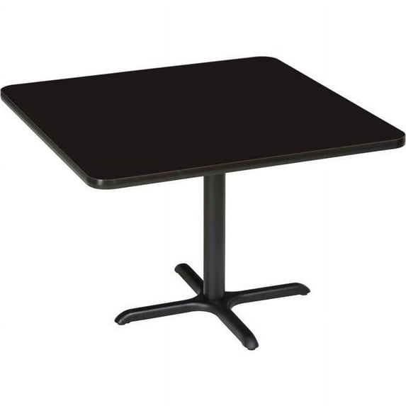 Global Industrial 695675BK Interion 42 in. Square Restaurant Table - Black