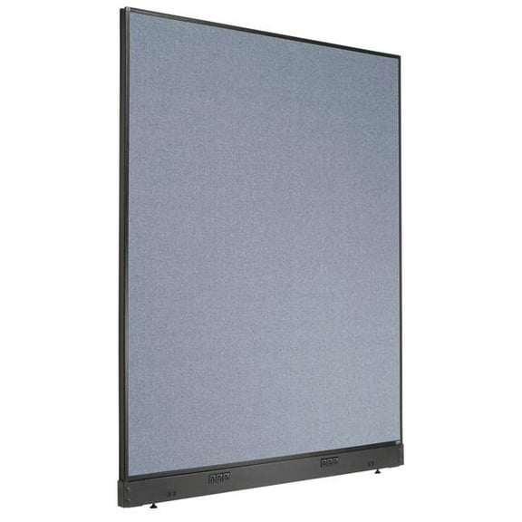Global Industrial Interion Electric Office Partition Panel - 60.25 x 100 in. - Blue