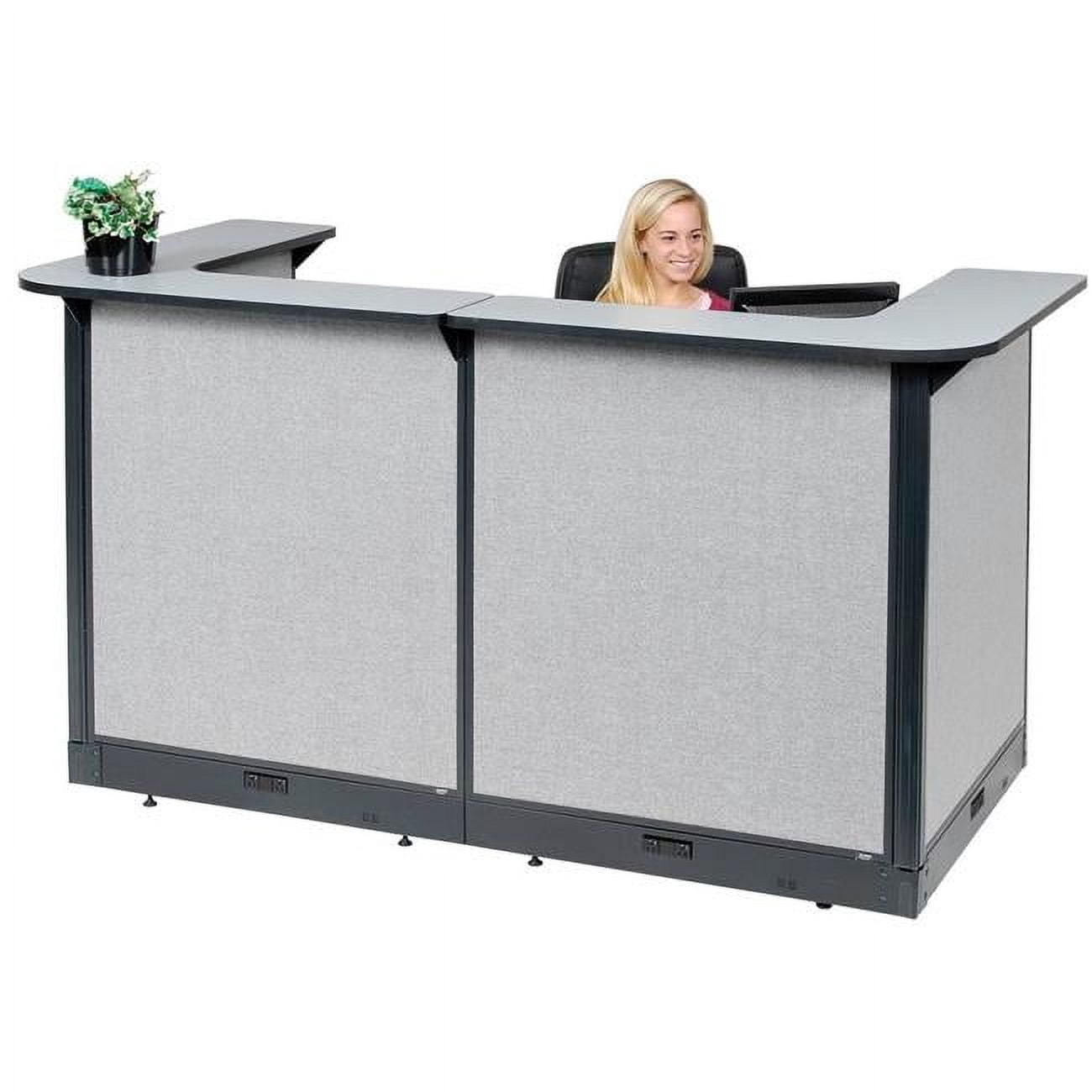 Global Industrial 3667127 Interion U-Shaped Reception Station with ...