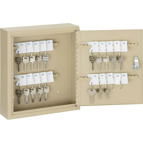 Global Industrial Key Cabinet - 60 Keys Sand