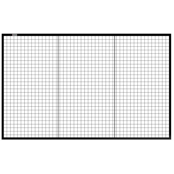 Global Industrial Machine Wire Guard Panel, 8'W, Black