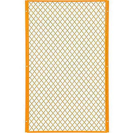 Global Industrial Machinery Wire Fence Partition Panel, 3'W, Yellow