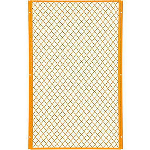 Global Industrial Machinery Wire Fence Partition Panel, 3'W, Yellow