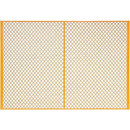 Global Industrial Machinery Wire Fence Partition Panel, 7'W, Yellow