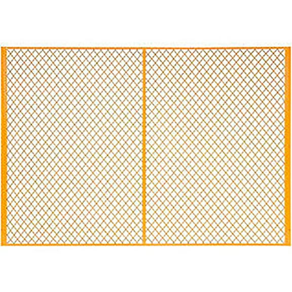 Global Industrial Machinery Wire Fence Partition Panel, 7'W, Yellow