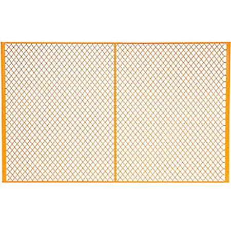 Global Industrial Machinery Wire Fence Partition Panel, 8'W, Yellow