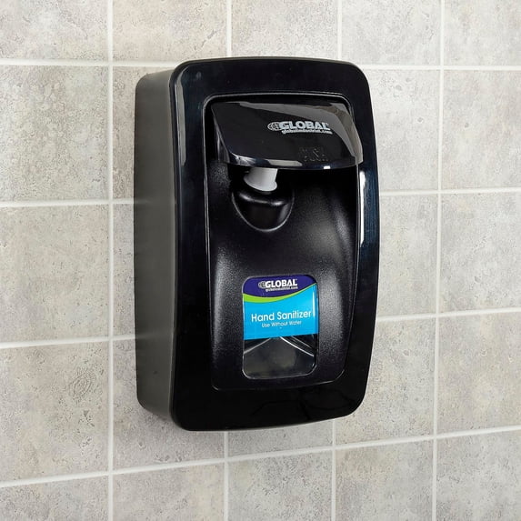 Kutol Products SSL09BK31GLO Global Industrial Manual Dispenser for Foam Hand Soap & Sanitizer - Black