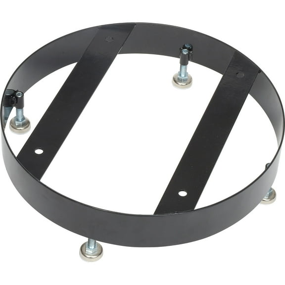 Global Industrial Metal Slatted Trash Receptacle Base, Black