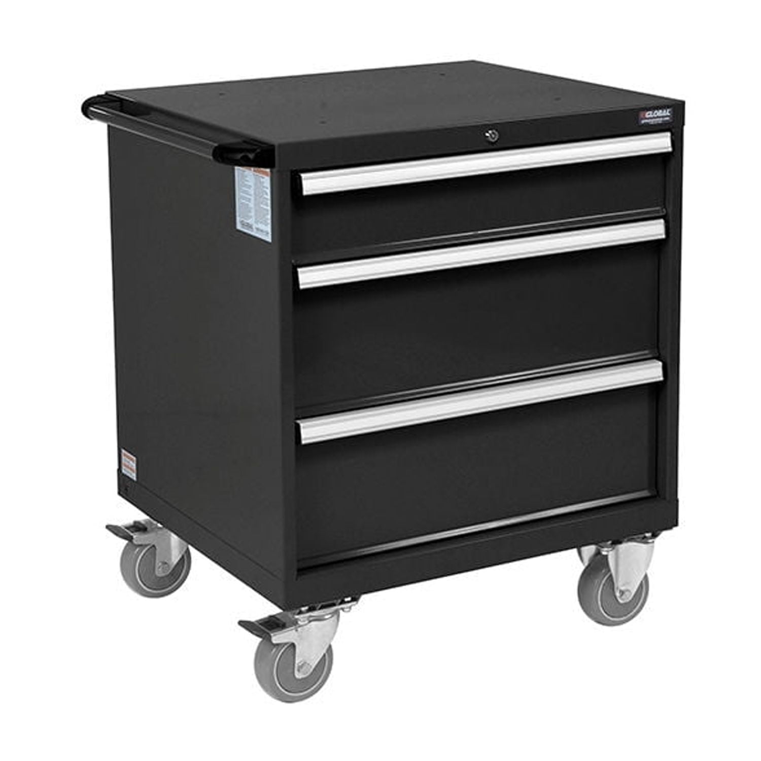 Global Industrial Mobile Modular Drawer Cabinet, 3 Drawers, w/Lock, 30 ...