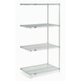 thumbnail image 1 of Global Industrial A24307C Nexel 4 Shelf Chrome Wire Shelving Unit Add On, Chrome - 30 x 24 x 74 in., 1 of 4
