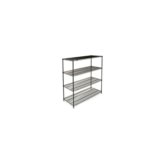 Nexel Wire Shelving, Black Epoxy, 72"W X 18"D X 74"H