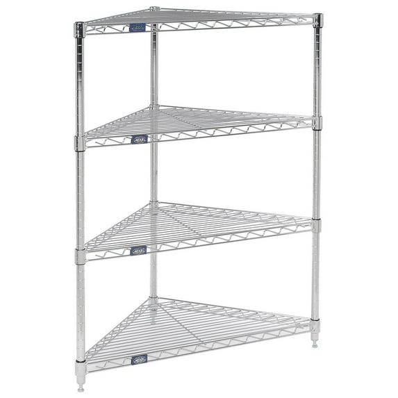 Nexel 796554 Nexel Corner Wire Shelving 24"W x 18"D x 54"H