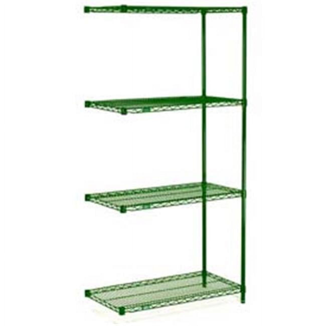 Global Industrial Nexel Green Epoxy Wire Shelving AddOn Green 42 x