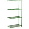 thumbnail image 1 of Nexel Wire Shelving Add-On, Green Epoxy, 60"W X 18"D X 63"H, 1 of 3
