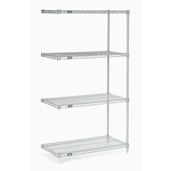 Global Industrial B969946 Nexelate Wire Shelving Add-On, 54 x 24 x 63 in.