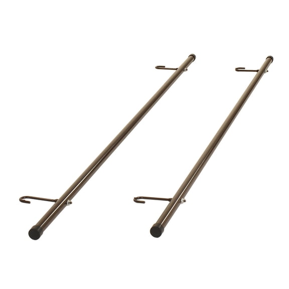 Global Industrial Optional Rods For Coat Rack Kit (2 Rods/Kit)
