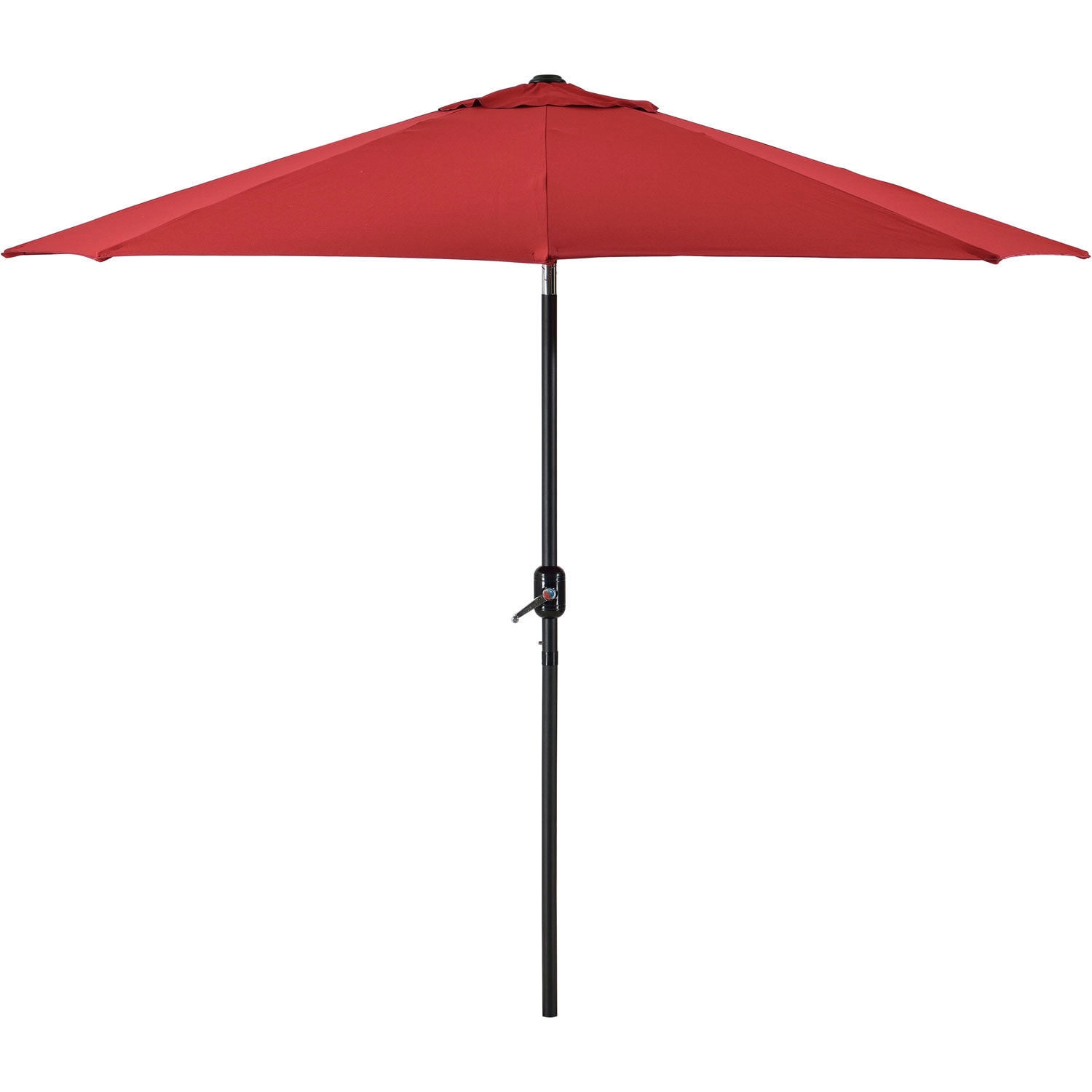 Red Olefin Fabric Outdoor Umbrella with Tilt Mechanism