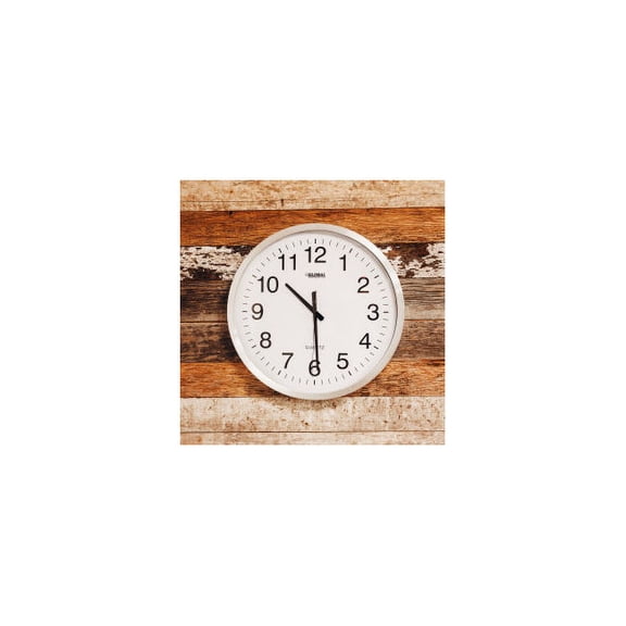 Global Industrial 20" Wall Clock, Aluminum Frame