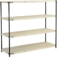 thumbnail image 1 of Global Industrial PM18547N5 Beige & Blue Nexelite Vented 5 Tier Nexelon Plastic Shelving - 54 x 18 x 74 in., 1 of 5